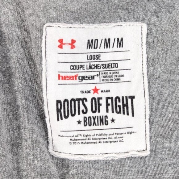 Roots Of Fight T Shirt Size Medium Tee Muhammad Ali Under Armour - Picture 6 of 6